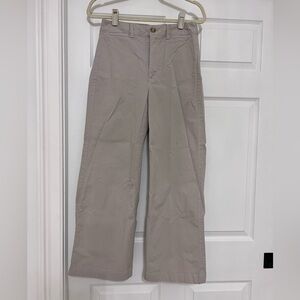 Gap Khaki Wide-Leg Pants